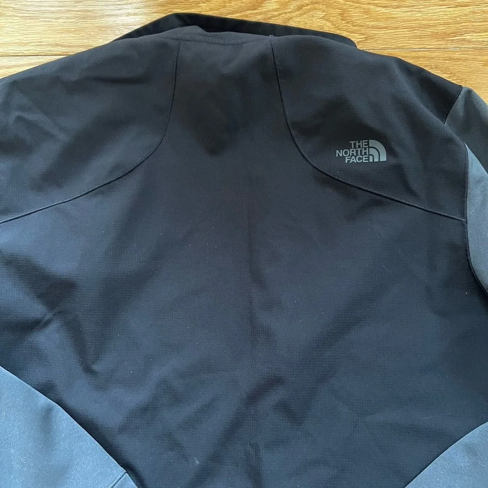 North Face Kadet Full Zip Black Jacket Men's Size M Lightweight Track Logo‎ Hike